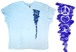 T-shirt peace, love and taiko