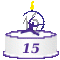 15th celebration cake